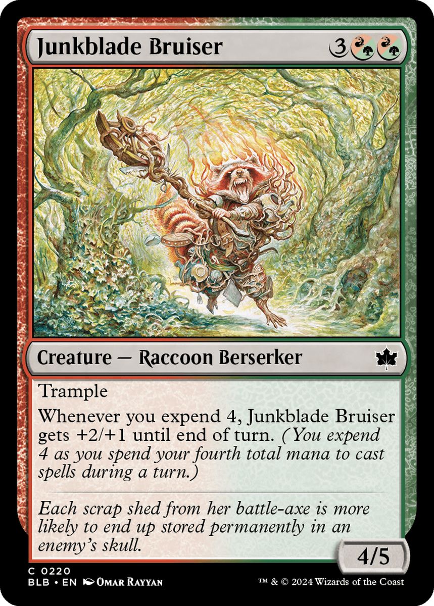 (英)【Foil】屑鉄刃の暴れ者 / Junkblade Bruiser【BLB】 No.220