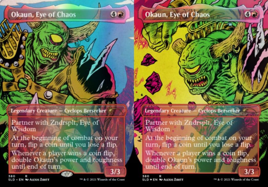 (英)【Foil】混沌の目、オカウン / Okaun, Eye of Chaos【SLD】Heads I Win, Tails You Lose No.380