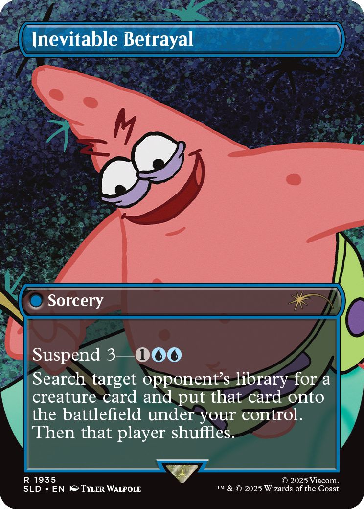 (英)【Foil】避け難い裏切り / Inevitable Betrayal【SLD】Secret Lair x SpongeBob SquarePants: Internet Sensation No.1935