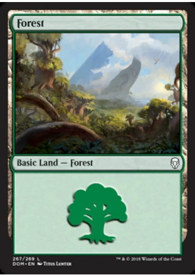 (英)【Foil】森 / Forest【DOM】 No.267