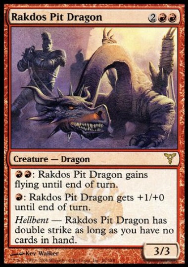 (英)【Foil】ラクドスの地獄ドラゴン / Rakdos Pit Dragon【DIS】 No.069