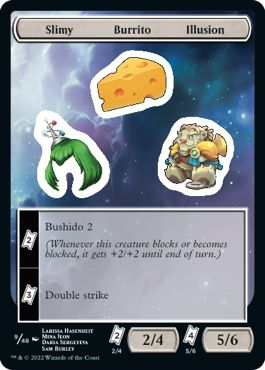 (英)Slimy Burrito Illusion Sticker【UNF-STICKER】 No.009