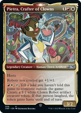 (英)【Foil】Pietra, Crafter of Clowns ★ショーケース枠★ 【UNF】 No.268
