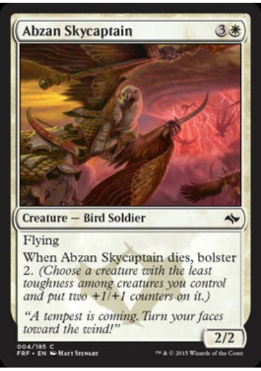 (英)アブザンの飛空隊長 / Abzan Skycaptain【FRF】 No.004