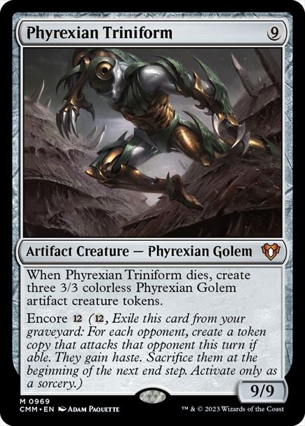 (英)ファイレクシアの三重体 / Phyrexian Triniform【CMM】 No.0969
