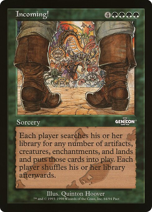 (英)Incoming!【PRM】 マガジンプロモ 【Oversized Card】 BIG-PRM-009 ※トーナメントで使用することはできません。