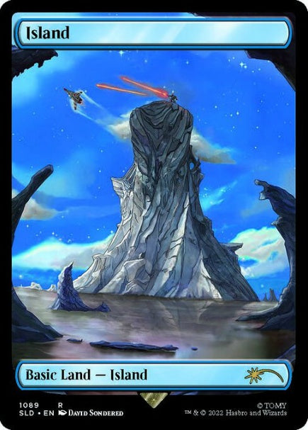 (英)【Foil】島 / Island【SLD】Transformers: One Shall Stand, One Shall Fall No.1089