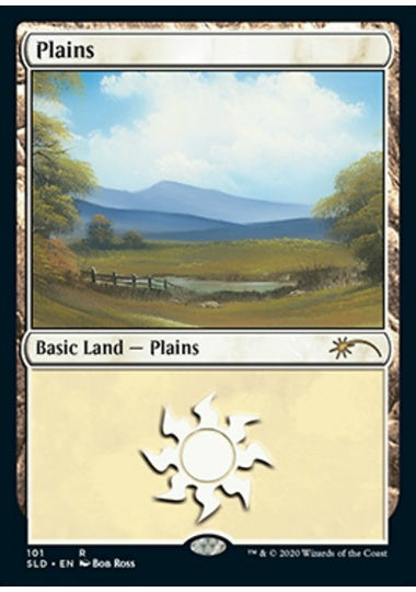 (英)【Foil】平地 / Plains【SLD】Happy Little Gathering No.101