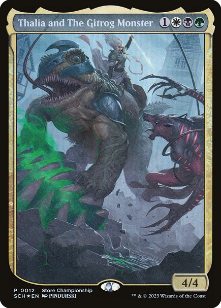 (英)【Foil】サリアとギトラグの怪物 / Thalia and The Gitrog Monster【PRM】ストアチャンピオンシッププロモ No.078