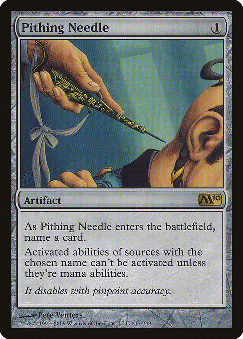 (英)【Foil】真髄の針 / Pithing Needle【M10】 No.217