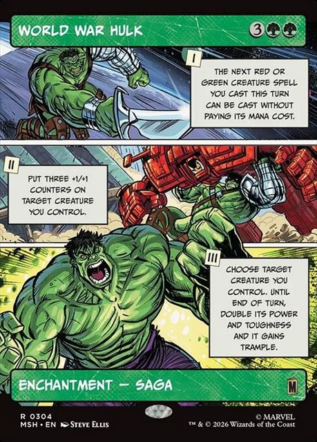 (英)ワールド・ウォー・ハルク / World War Hulk ★ショーケース枠(「パネル」カード)★ 【MSH】 No.304