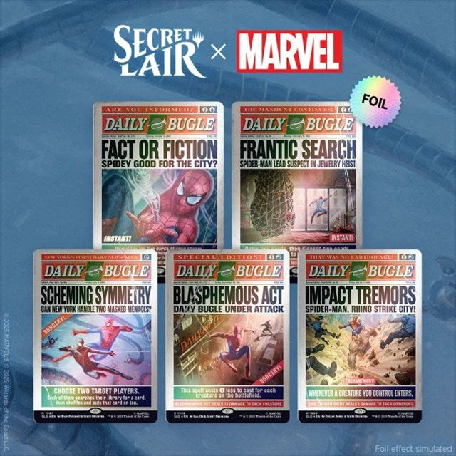(英)Secret Lair x Marvel's Spider-Man: Daily Bugle Breaking News Foil Edition 【BOX】 ※発送方法は「ゆうパック」を選択してください。