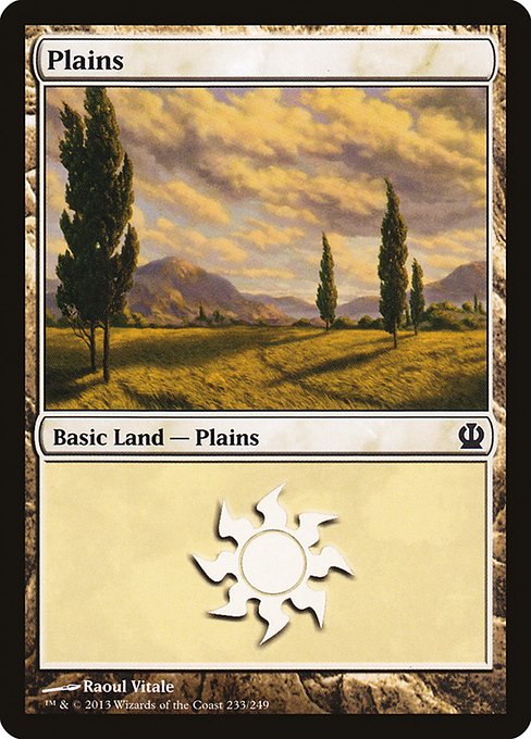 (英)【Foil】平地 / Plains【THS】 No.233