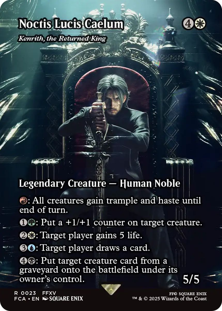 (英)ノクティス・ルシス・チェラム / Noctis Lucis Caelum[帰還した王、ケンリス / Kenrith, the Returned King] ★ショーケース枠★(FINAL FANTASY・継承史カード) 【FCA】 No.023