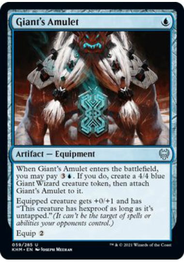 (英)【Foil】巨人の護符 / Giant's Amulet【KHM】 No.059