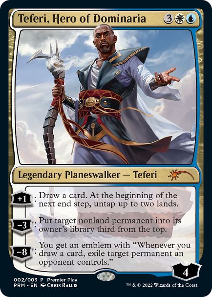 (英)ドミナリアの英雄、テフェリー / Teferi, Hero of Dominaria【PRM】 チャンピオンズカッププロモ No.082