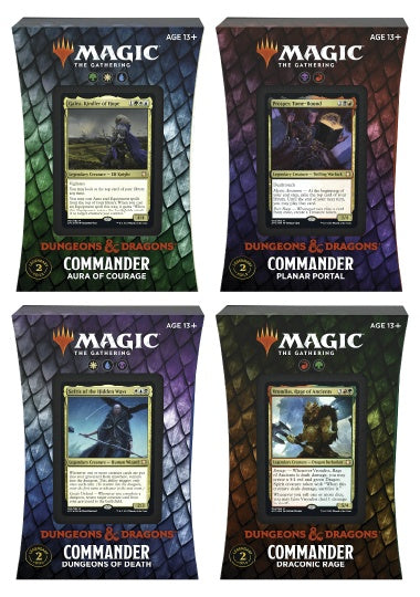 (英)フォーゴトン・レルム探訪 統率者デッキ 4種セット / Adventures in the Forgotten Realms Commander Deck Set【BOX】 ※発送方法は「ゆうパック」を選択してください。