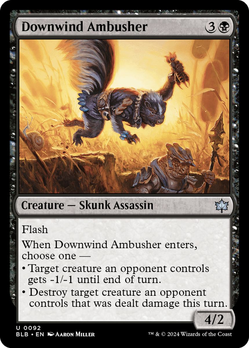 (英)【Foil】風下の伏兵 / Downwind Ambusher【BLB】 No.092