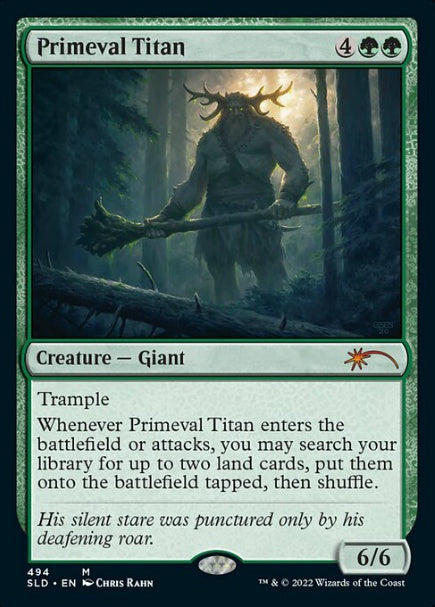 (英)【Foil】原始のタイタン / Primeval Titan【SLD】Artist Series: Chris Rahn No.0494