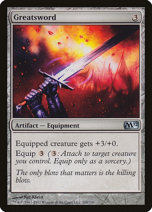 (英)【Foil】大剣 / Greatsword【M12】 No.209