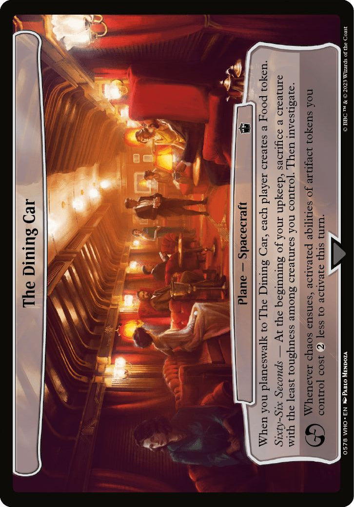 (英)食堂車 / The Dining Car【WHO】 【大判カード】 No.0578