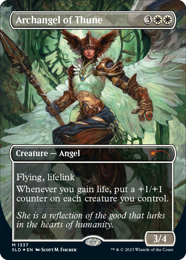 (英)【Foil】テューンの大天使 / Archangel of Thune【SLD】Angels: They're Just Like Us but Cooler and with Wings No.1337