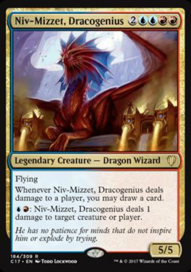 (英)竜英傑、ニヴ＝ミゼット / Niv-Mizzet, Dracogenius【C17】 No.184