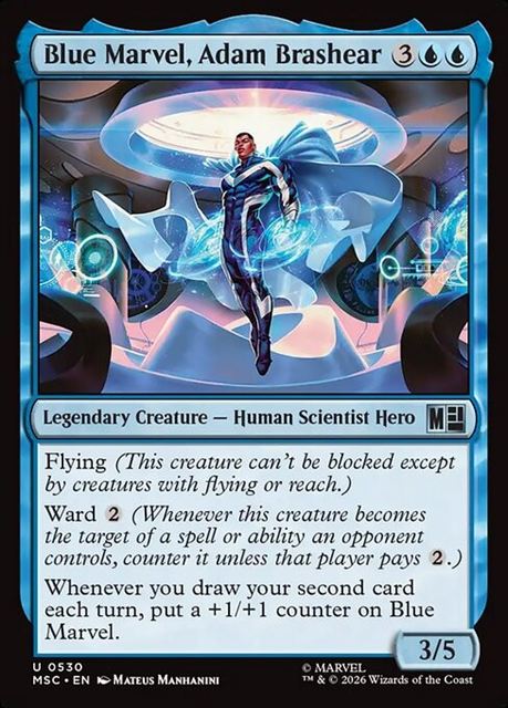(英)ブルー・マーベル、アダム・ブラシアー / Blue Marvel, Adam Brashear【MSC】 No.530
