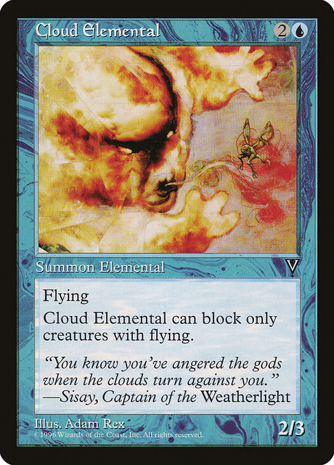 (英)雲の精霊 / Cloud Elemental【VIS】 No.029