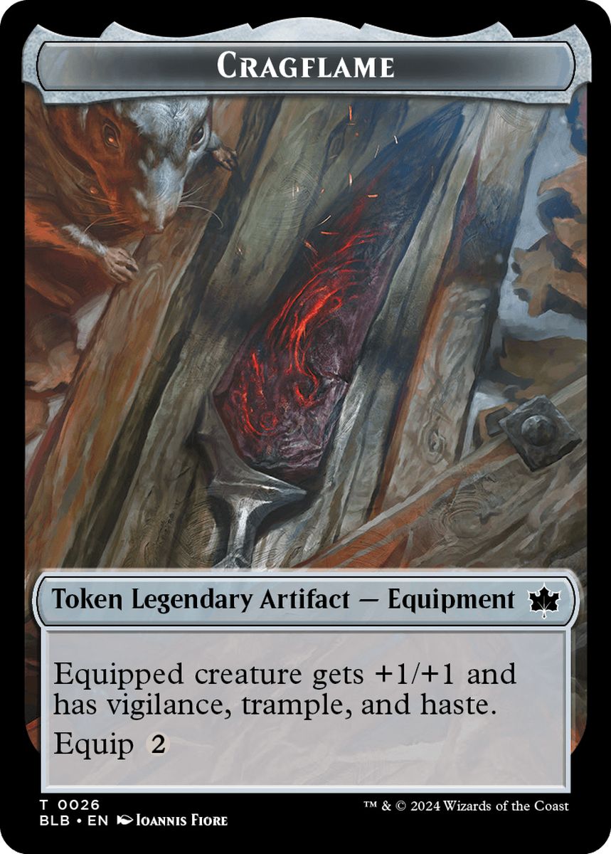 (英)岩山炎トークン / Cragflame Token【BLB-TOKEN】 No.026