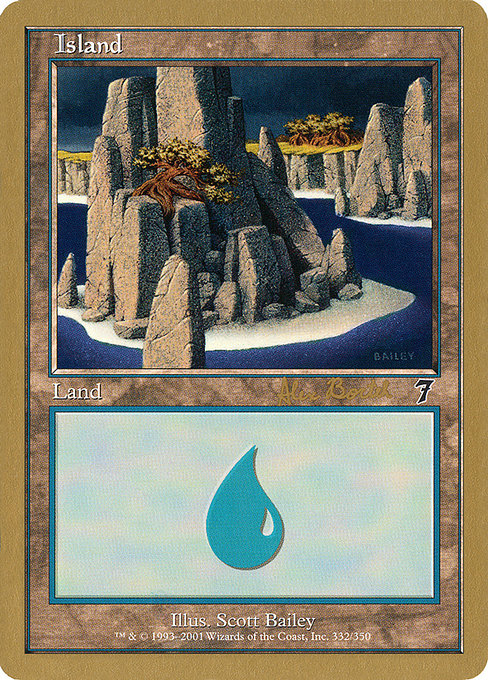 (英)島 / Island【WC01】 World Championship Decks 2001 Alex Borteh 金枠 No.089