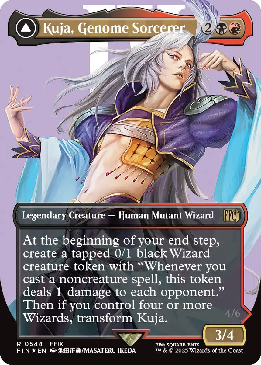 (英)【Surge-Foil】ジェノムの魔術師、クジャ / Kuja, Genome Sorcerer - 運命への反逆者、トランス・クジャ / Trance Kuja, Fate Defied ★ボーダーレス★(キャラクター) 【FIN】 No.544