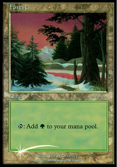 (英)【Foil】森 / Forest【PRM】Ice Age 2001年 アリーナプロモ No.022