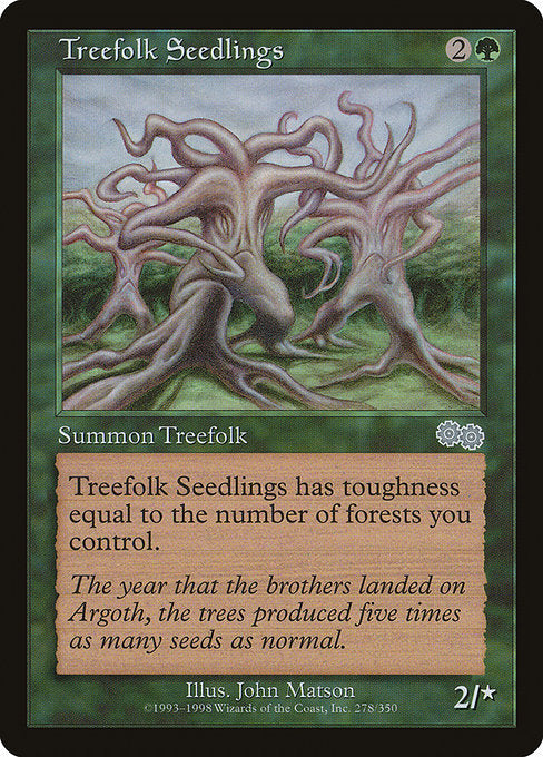 (英)ツリーフォークの若木 / Treefolk Seedlings【USG】 No.278