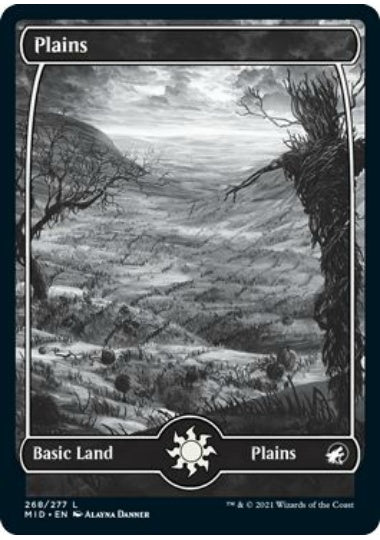(英)【Foil】平地 / Plains【MID】フルアート版 No.268