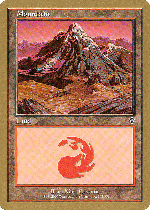 (英)山 / Mountain【WC01】 World Championship Decks 2001 Jan Tomcani 金枠 No.119