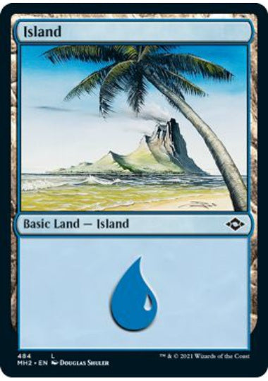 (英)【Foil】島 / Island【MH2】 No.484
