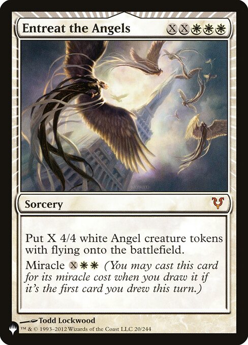 (英)【Foil】天使への願い / Entreat the Angels【SLD-C23-02】Angels: They're Just Like Us but Cooler and with Wings No.015