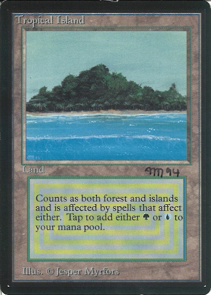 (英)Tropical Island【BETA】 No.284 サイン入り(1994年) [委託販売品]