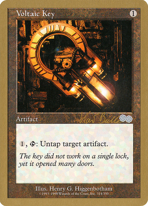 (英)通電式キー / Voltaic Key【WC99】 World Championship Decks 1999 Kai Budde 金枠 No.077