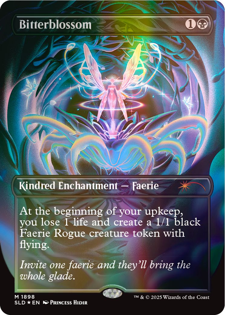 (英)【Foil】苦花 / Bitterblossom【SLD】Secret Lair Commander Deck: Everyone's Invited No.1898