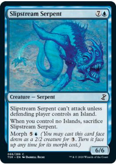 (英)【Foil】流水の海蛇 / Slipstream Serpent【TSR】 No.086