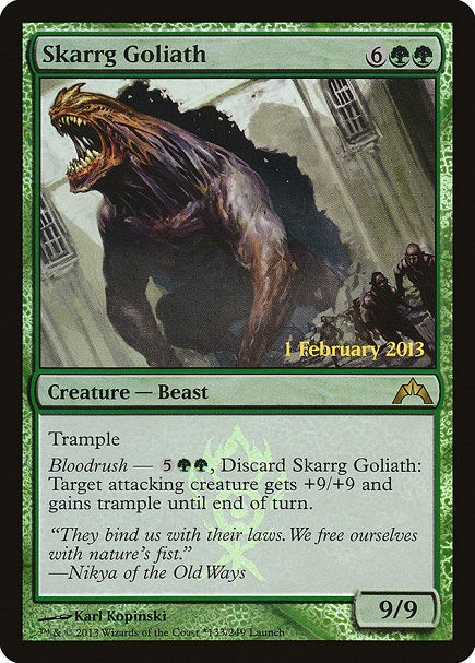 (英)【Foil】スカルグの大巨獣 / Skarrg Goliath【GTC】プレリリースプロモ No.133
