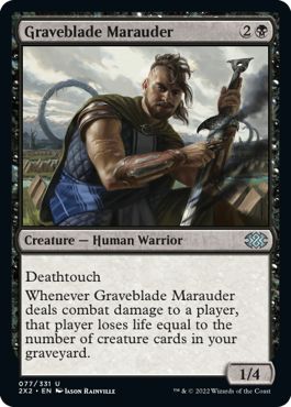 (英)墓刃の匪賊 / Graveblade Marauder【2X2】 No.077