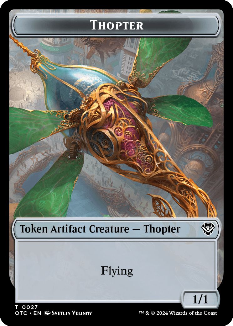(英)飛行機械トークン / Thopter Token No.027 - 宝物トークン / Treasure Token【OTC-TOKEN】 No.018