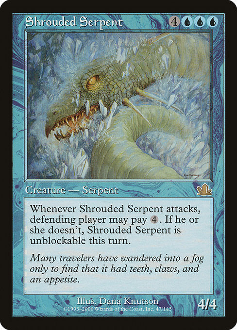 (英)【Foil】隠されし海蛇 / Shrouded Serpent【PCY】 No.047
