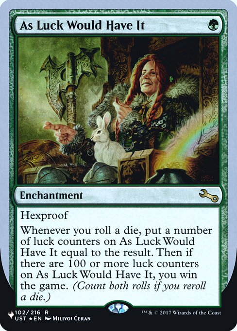 (英)【Foil】As Luck Would Have It【UNF-LST】 No.033