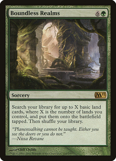 (英)【Foil】境界なき領土 / Boundless Realms【M13】 No.162