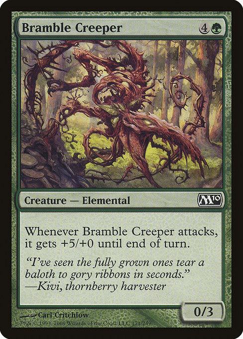 (英)【Foil】棘茨の忍び寄るもの / Bramble Creeper【M10】 No.171