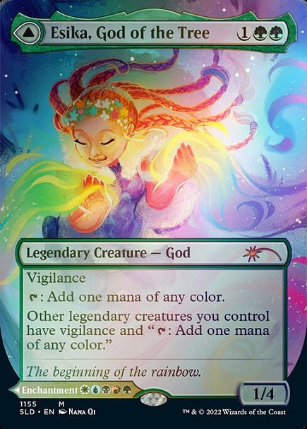 (英)【Foil】樹の神、エシカ / Esika, God of the Tree - 虹色の橋 / The Prismatic Bridge【SLD】From Cute to Brute No.1155